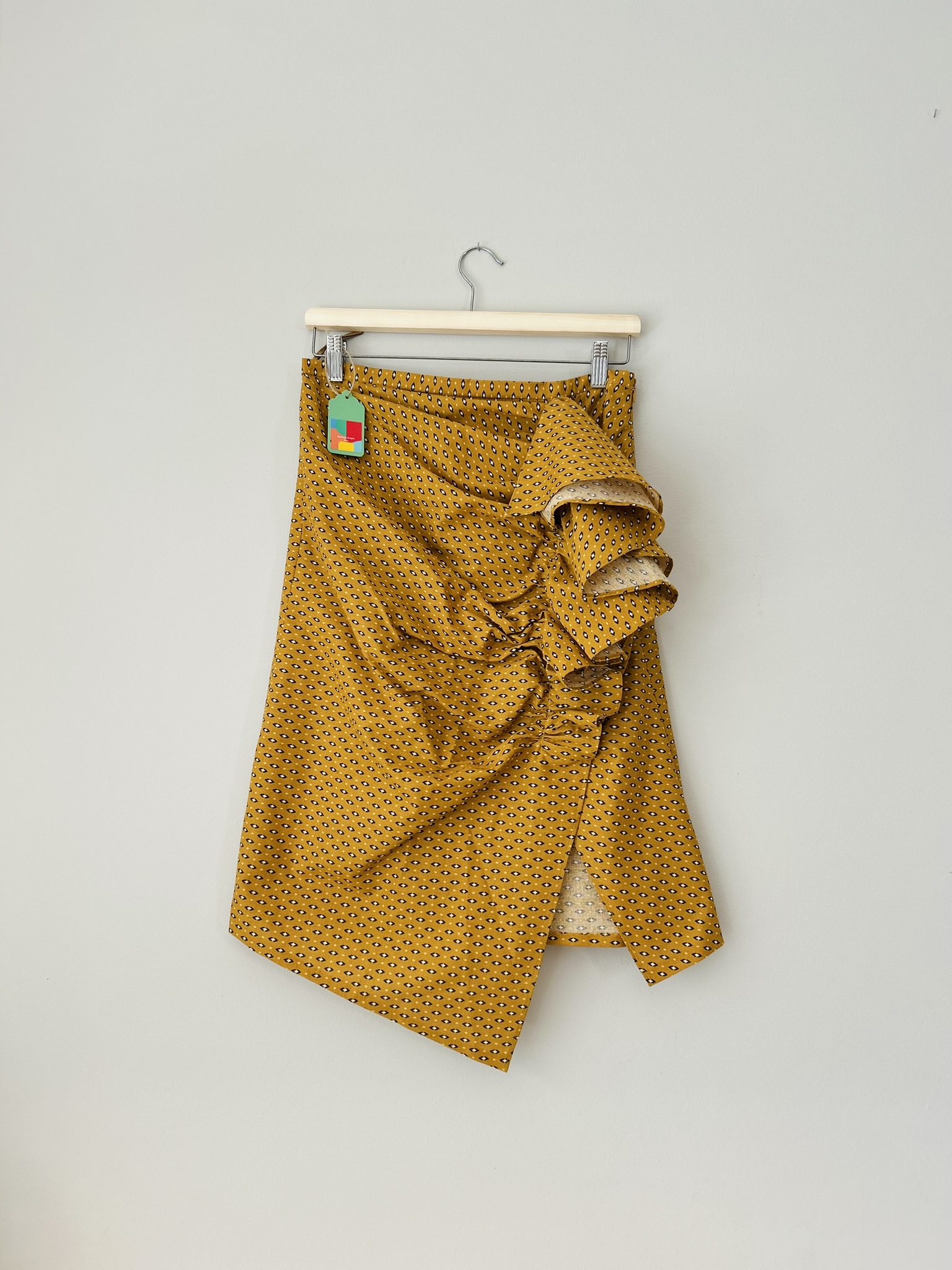 Wrap skirt - mustard