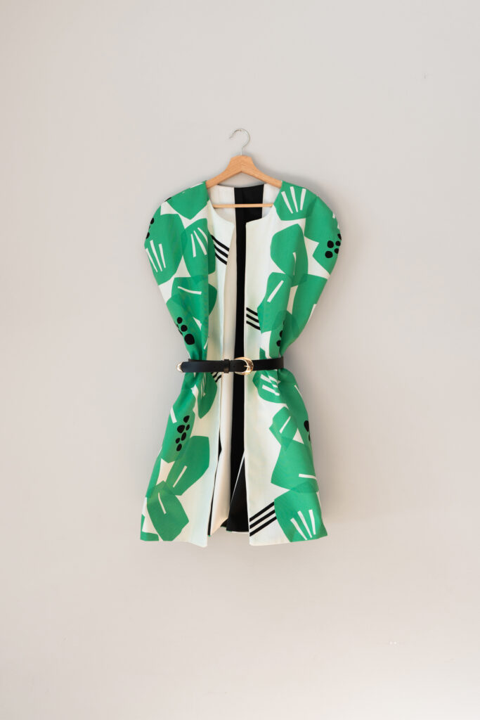 green vest with belt